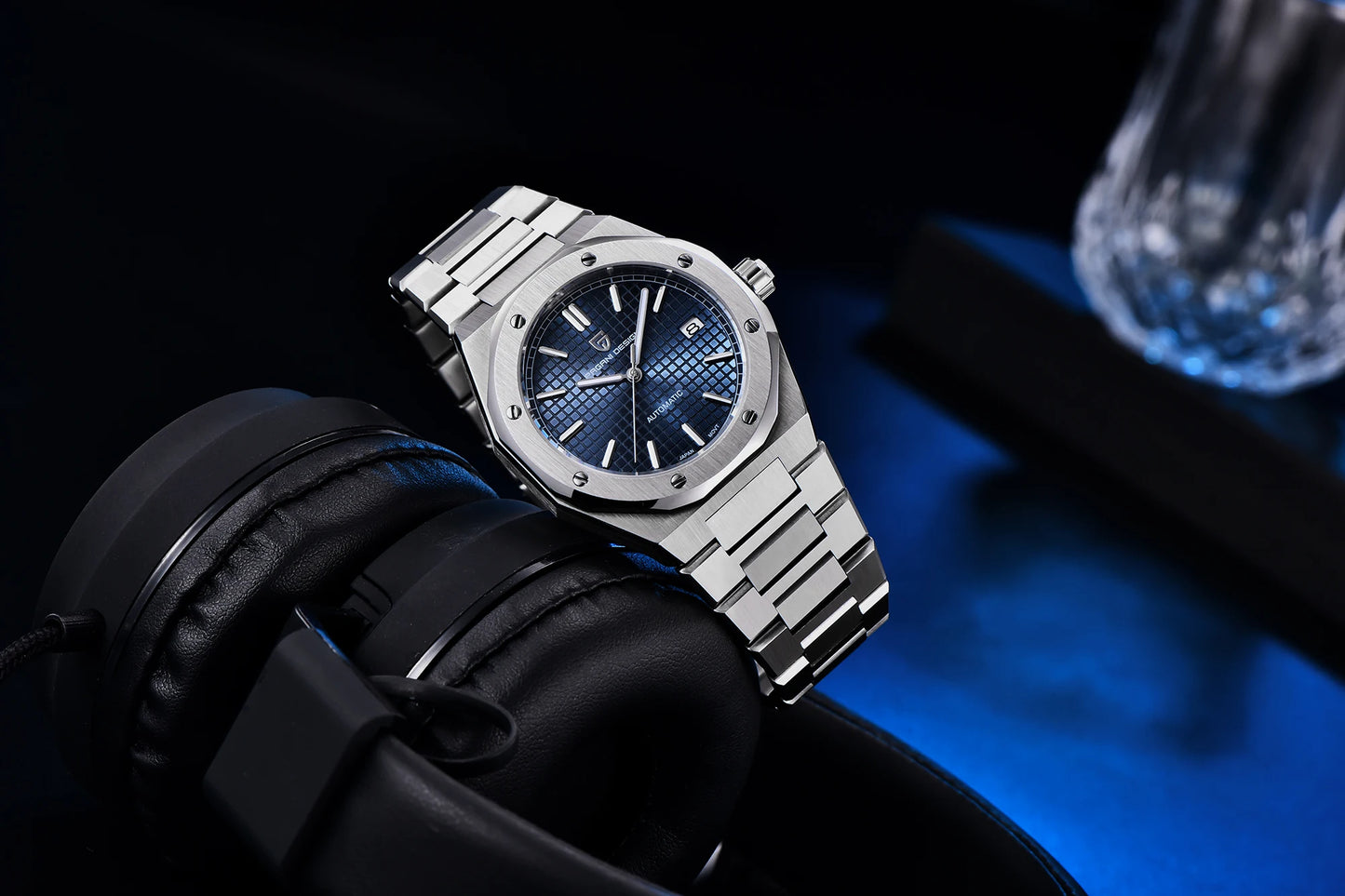 Pagani Design 8215 Fashion Men's Automatic Mechanical Watch 40MM Sapphire Stainless Steel Waterproof 10Bar Night Light C3 reloj