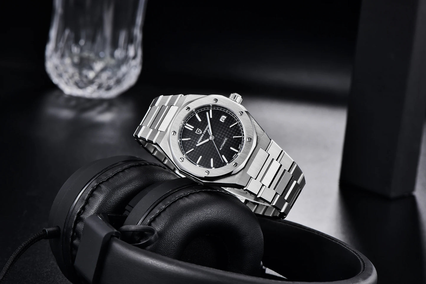 Pagani Design 8215 Fashion Men's Automatic Mechanical Watch 40MM Sapphire Stainless Steel Waterproof 10Bar Night Light C3 reloj