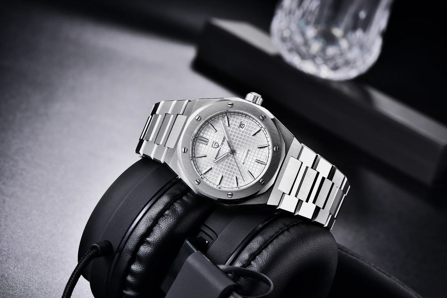 Pagani Design 8215 Fashion Men's Automatic Mechanical Watch 40MM Sapphire Stainless Steel Waterproof 10Bar Night Light C3 reloj
