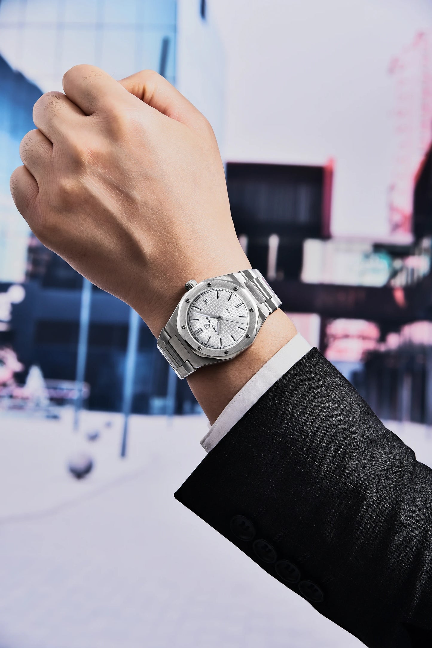 Pagani Design 8215 Fashion Men's Automatic Mechanical Watch 40MM Sapphire Stainless Steel Waterproof 10Bar Night Light C3 reloj