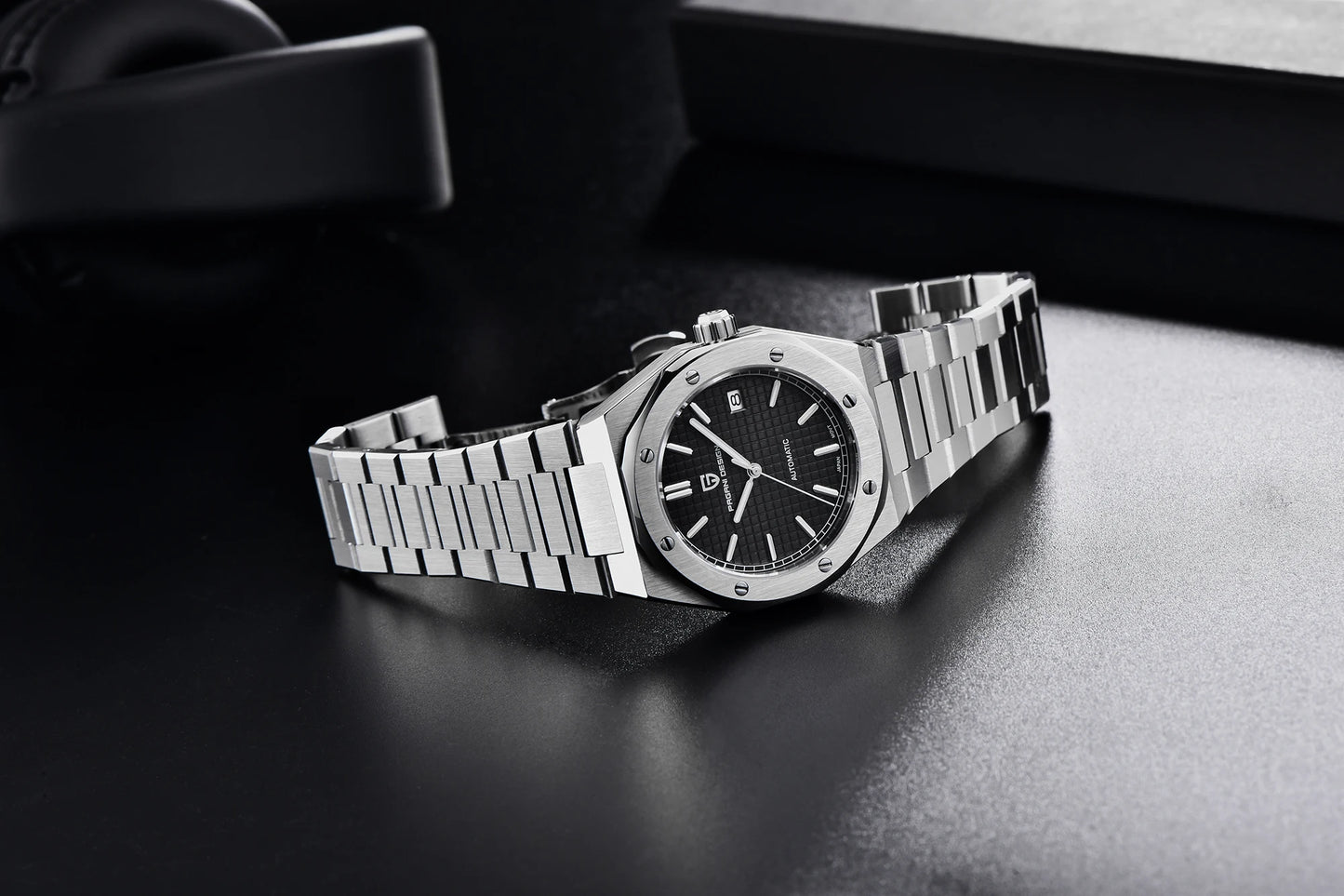 Pagani Design 8215 Fashion Men's Automatic Mechanical Watch 40MM Sapphire Stainless Steel Waterproof 10Bar Night Light C3 reloj
