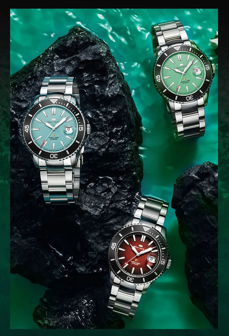Seagull Ocean Series Men Watch Diver 20Bar Waterproof Automatic Mechanical Watch Sapphire Watch Luminous Wristwatch Luxury 1523A