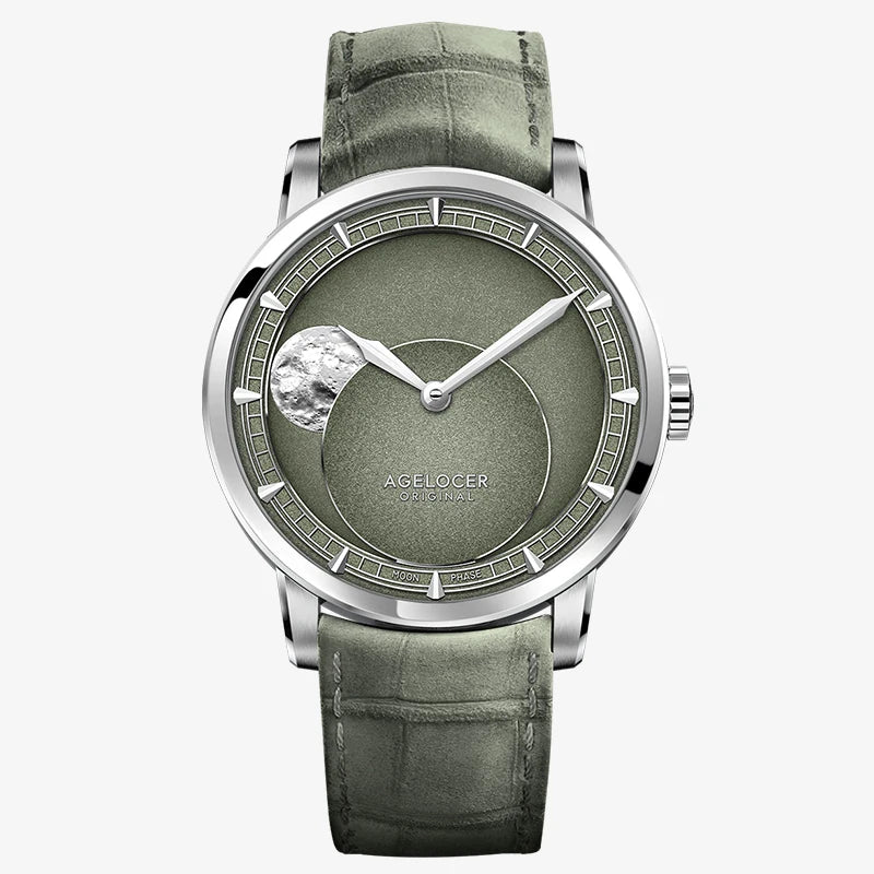 AGELOCER Major Breakthrough 29.51-Days MoonPhase Original Astronomer Men's Mechanical Watch Birthday Gift for Men