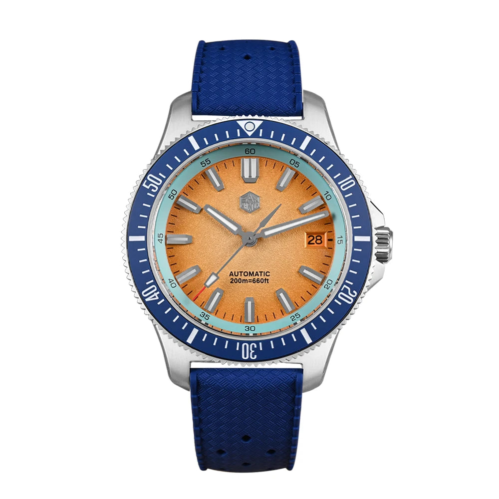 San Martin 2025 New Upgraded Version 40mm Dive Watch Men Original Design NH35 Automatic Mechanical Waterproof 200m SN0118