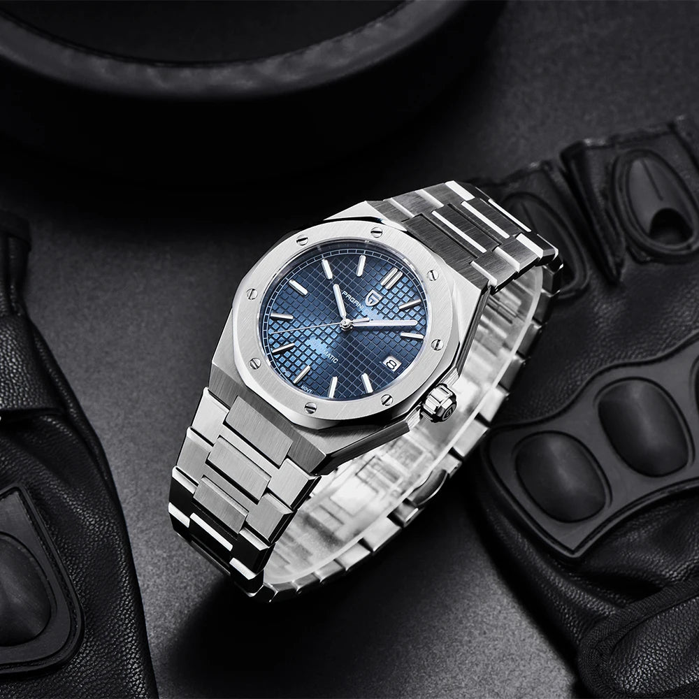 Pagani Design 8215 Fashion Men's Automatic Mechanical Watch 40MM Sapphire Stainless Steel Waterproof 10Bar Night Light C3 reloj