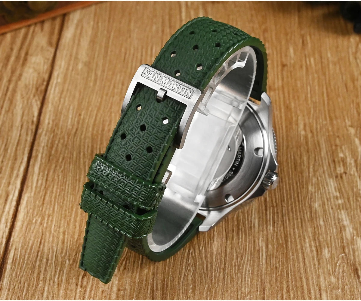 San Martin 2025 New Upgraded Version 40mm Dive Watch Men Original Design NH35 Automatic Mechanical Waterproof 200m SN0118
