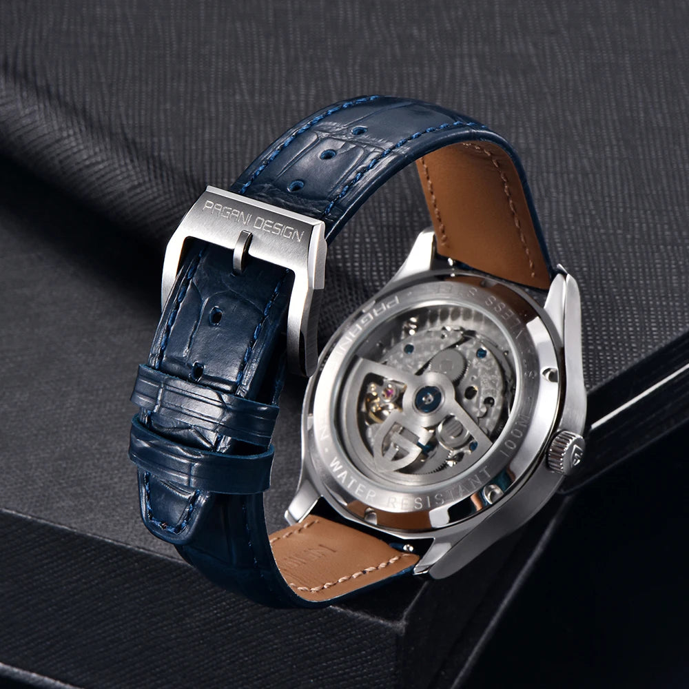PAGANI DESIGN New Pilot Series Men Mechanical Watches Gift Luxurys Sapphire Glass Power Reserve Display Automatic Watch for Men