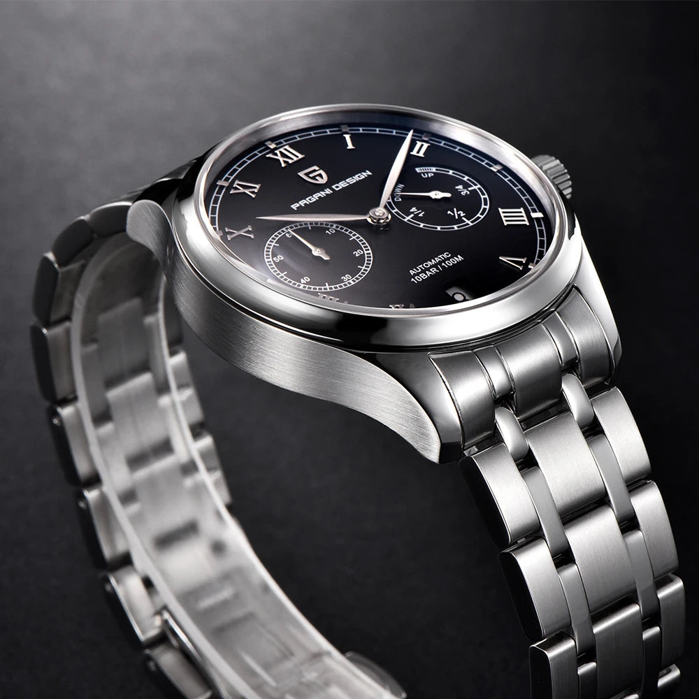 PAGANI DESIGN New Pilot Series Men Mechanical Watches Gift Luxurys Sapphire Glass Power Reserve Display Automatic Watch for Men