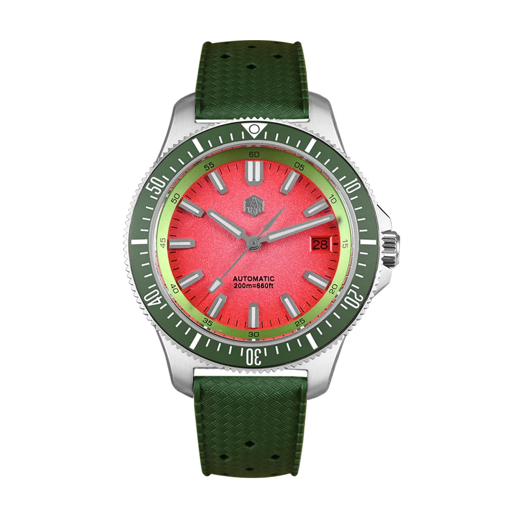San Martin 2025 New Upgraded Version 40mm Dive Watch Men Original Design NH35 Automatic Mechanical Waterproof 200m SN0118