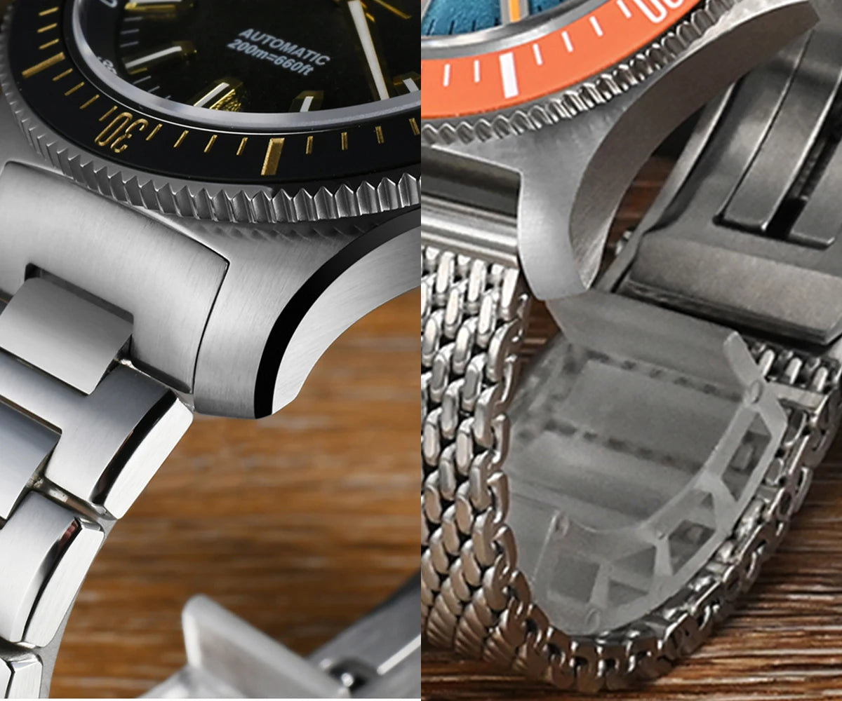 San Martin 2025 New Upgraded Version 40mm Dive Watch Men Original Design NH35 Automatic Mechanical Waterproof 200m SN0118