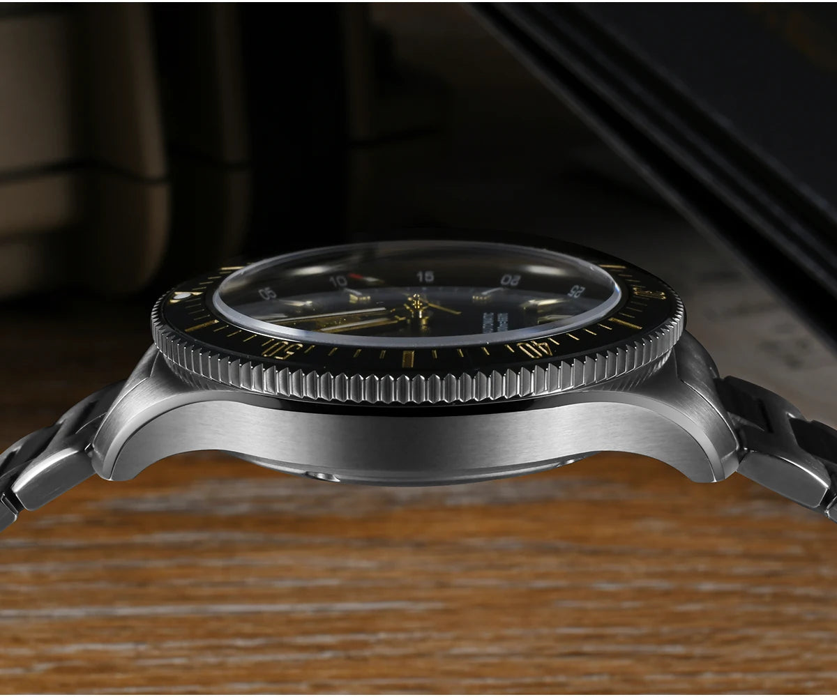 San Martin 2025 New Upgraded Version 40mm Dive Watch Men Original Design NH35 Automatic Mechanical Waterproof 200m SN0118