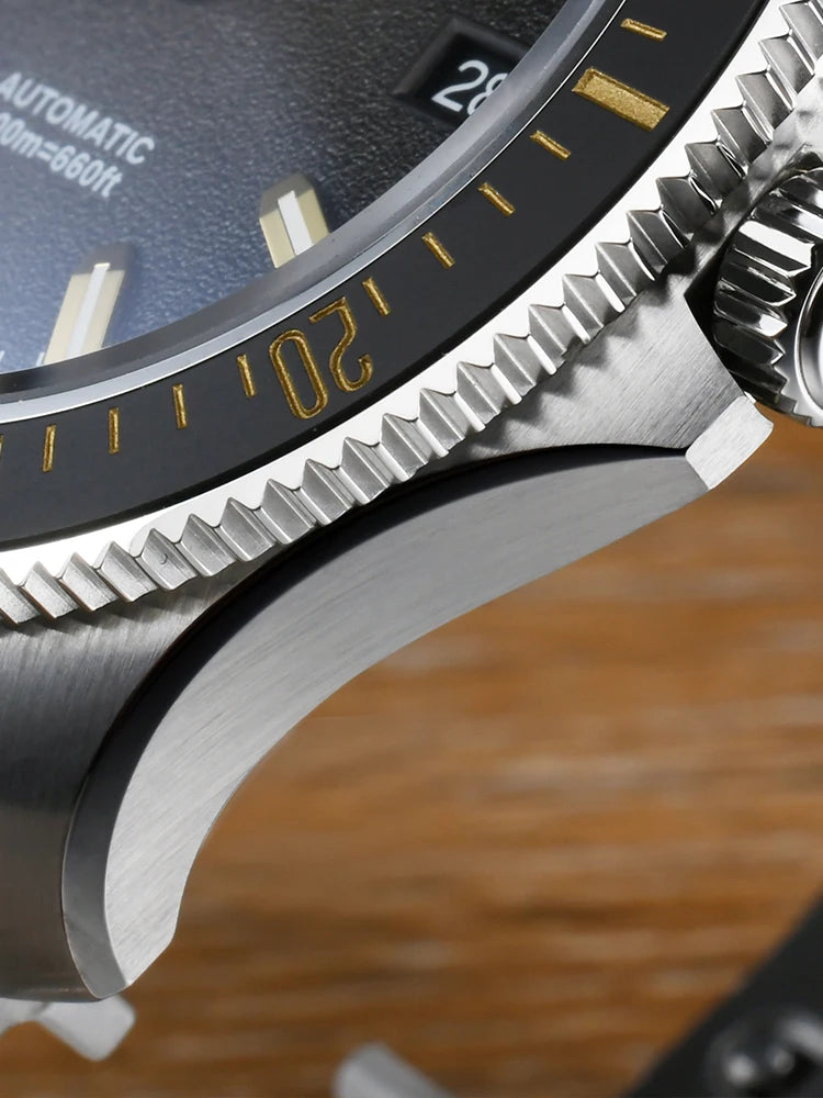 San Martin 2025 New Upgraded Version 40mm Dive Watch Men Original Design NH35 Automatic Mechanical Waterproof 200m SN0118