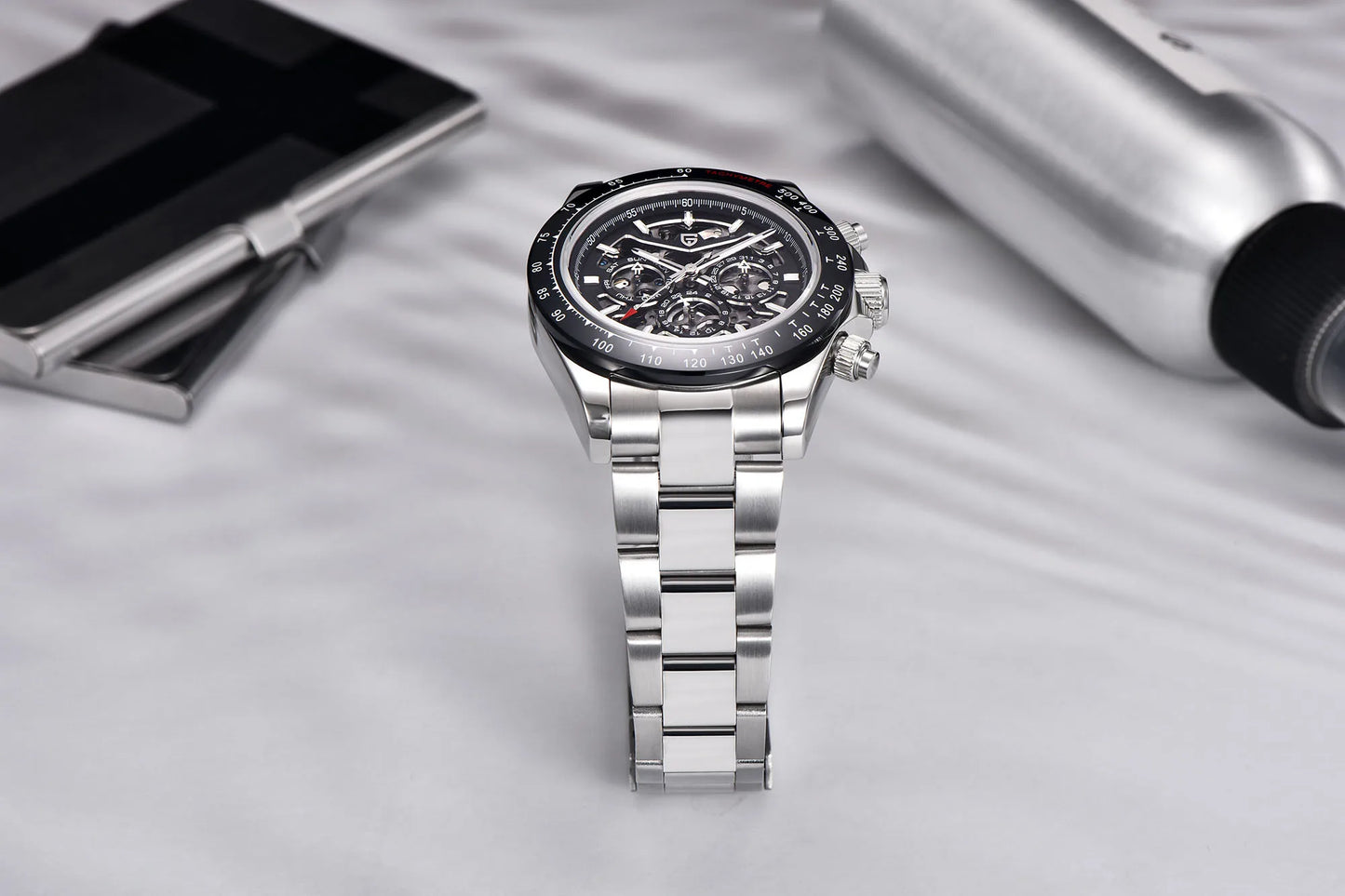 PAGANI DESIGN watch Mechanical Wristwatches for Men, Hollow Out, Chronograph Movement, Luxury, New, Original, HZ2196G ,