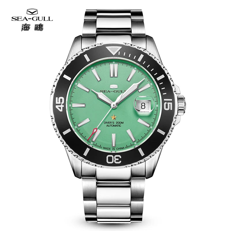 Seagull Ocean Series Men Watch Diver 20Bar Waterproof Automatic Mechanical Watch Sapphire Watch Luminous Wristwatch Luxury 1523A