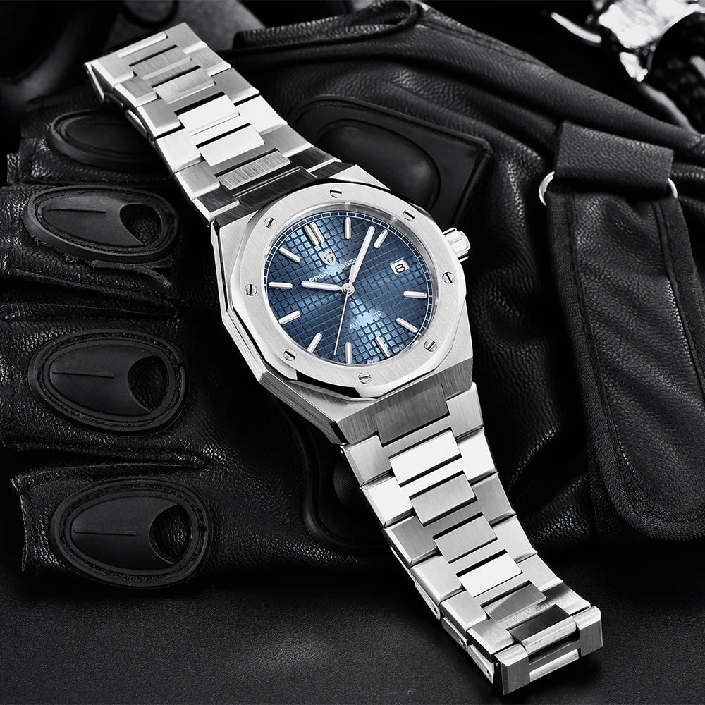 Pagani Design 8215 Fashion Men's Automatic Mechanical Watch 40MM Sapphire Stainless Steel Waterproof 10Bar Night Light C3 reloj