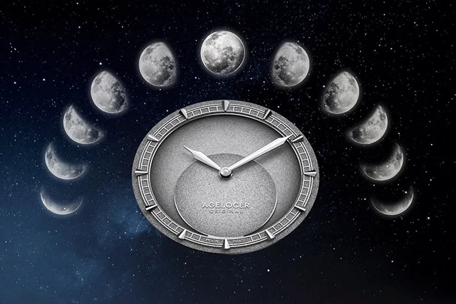 AGELOCER Major Breakthrough 29.51-Days MoonPhase Original Astronomer Men's Mechanical Watch Birthday Gift for Men