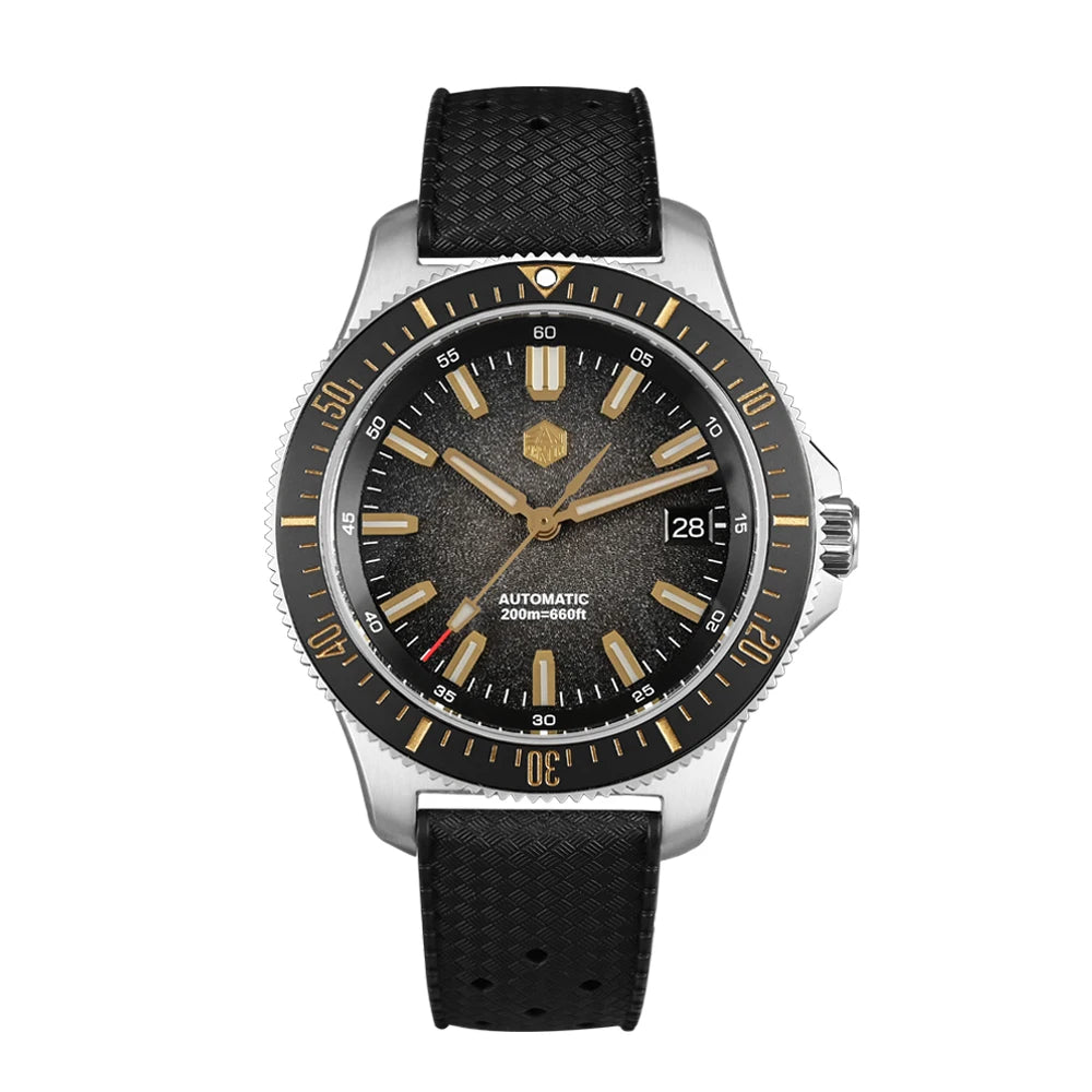 San Martin 2025 New Upgraded Version 40mm Dive Watch Men Original Design NH35 Automatic Mechanical Waterproof 200m SN0118