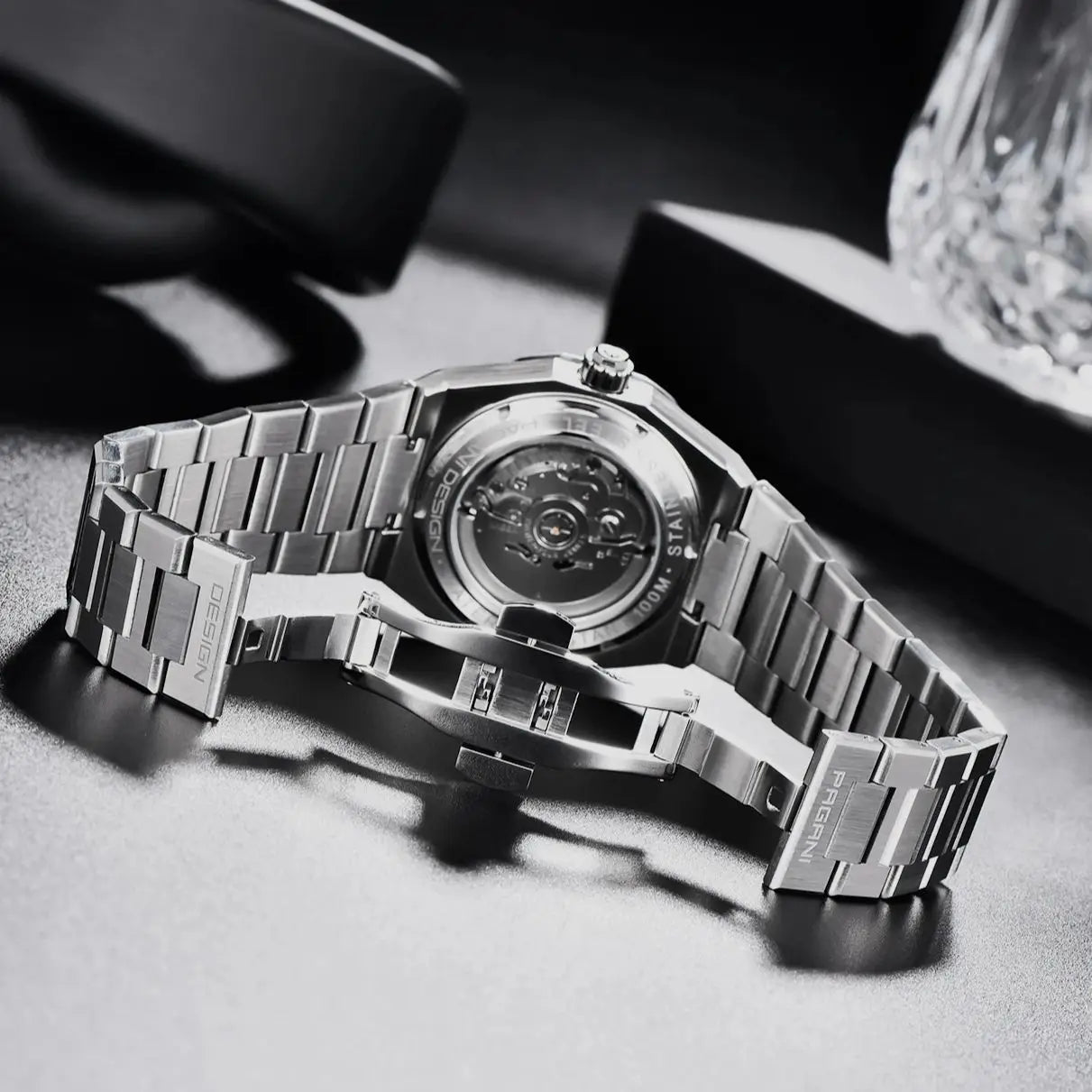 Pagani Design 8215 Fashion Men's Automatic Mechanical Watch 40MM Sapphire Stainless Steel Waterproof 10Bar Night Light C3 reloj