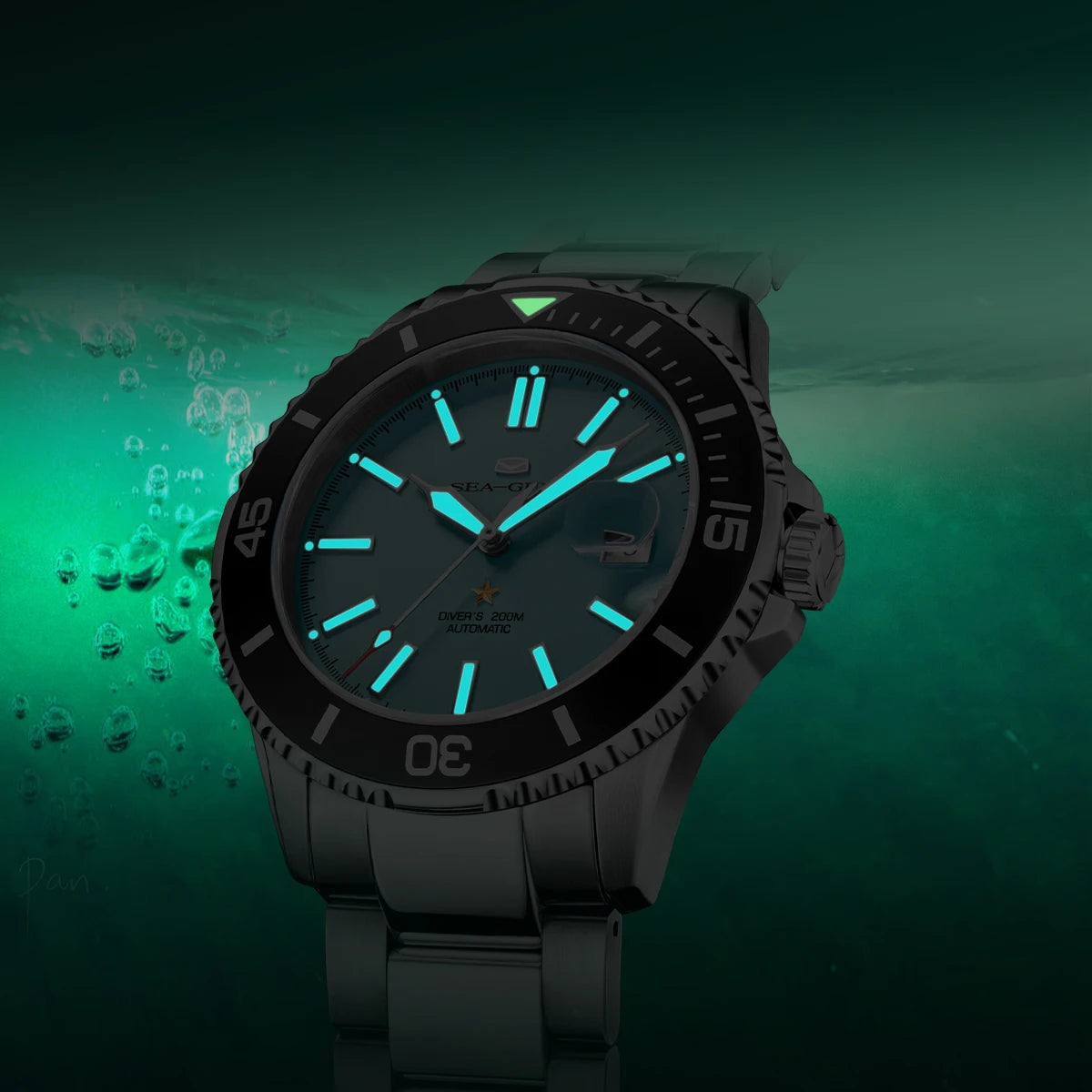 Seagull Ocean Series Men Watch Diver 20Bar Waterproof Automatic Mechanical Watch Sapphire Watch Luminous Wristwatch Luxury 1523A