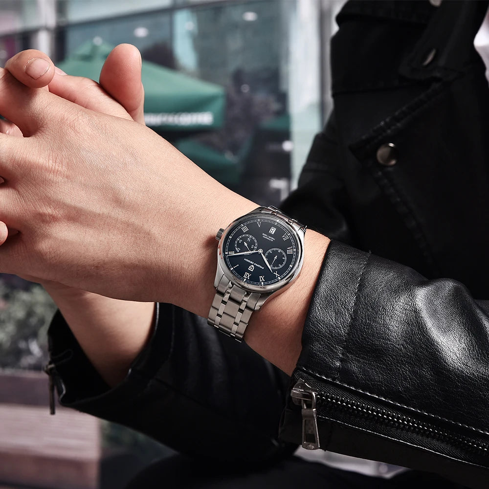 PAGANI DESIGN New Pilot Series Men Mechanical Watches Gift Luxurys Sapphire Glass Power Reserve Display Automatic Watch for Men