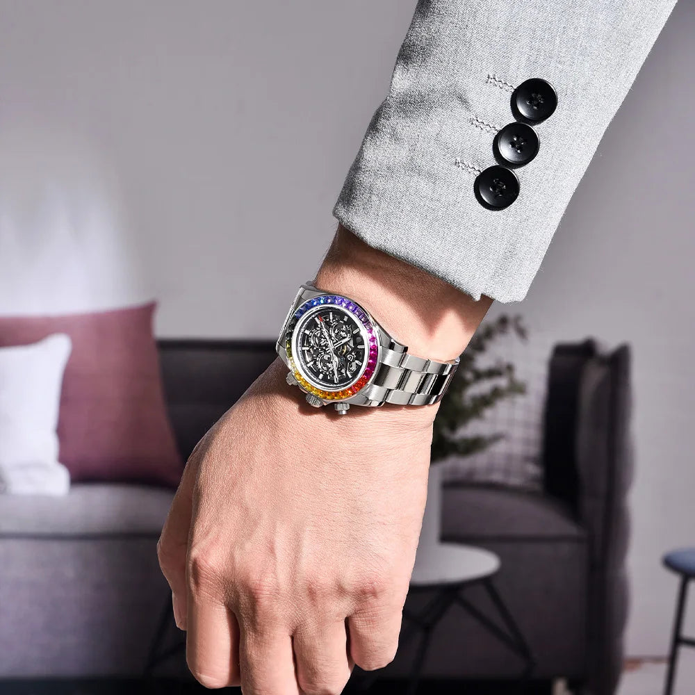 PAGANI DESIGN watch Mechanical Wristwatches for Men, Hollow Out, Chronograph Movement, Luxury, New, Original, HZ2196G ,