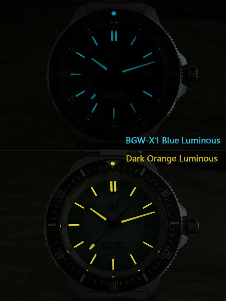 San Martin 2025 New Upgraded Version 40mm Dive Watch Men Original Design NH35 Automatic Mechanical Waterproof 200m SN0118