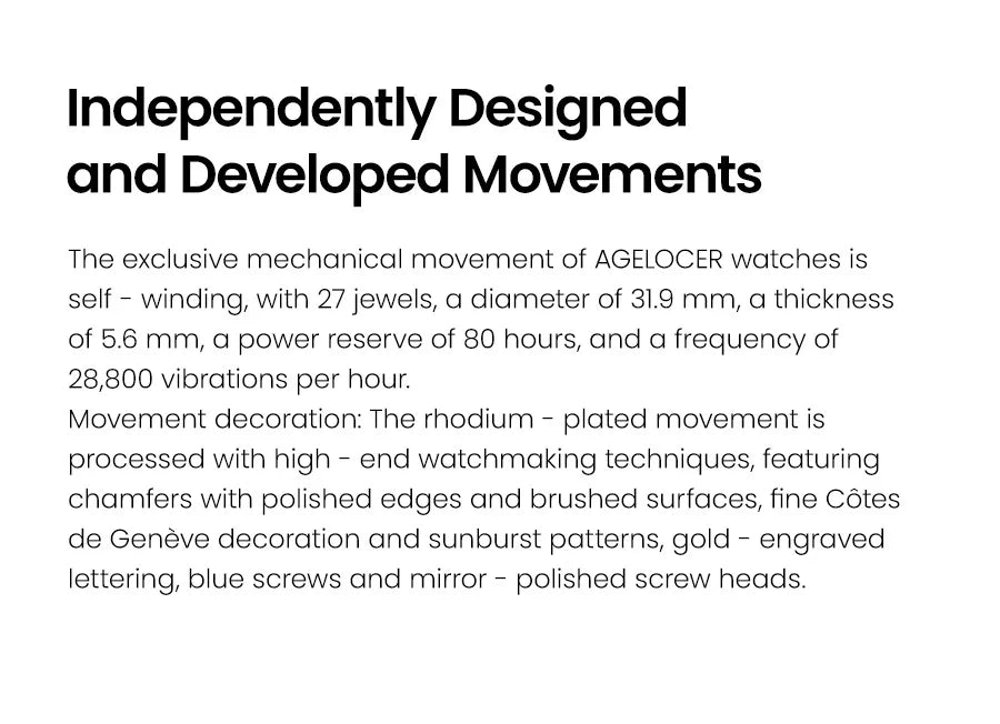 AGELOCER Major Breakthrough 29.51-Days MoonPhase Original Astronomer Men's Mechanical Watch Birthday Gift for Men