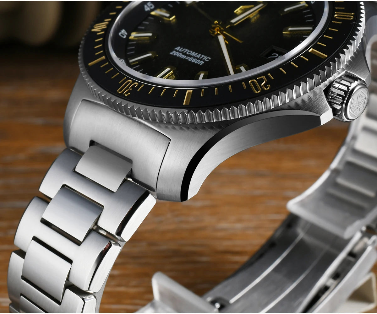 San Martin 2025 New Upgraded Version 40mm Dive Watch Men Original Design NH35 Automatic Mechanical Waterproof 200m SN0118