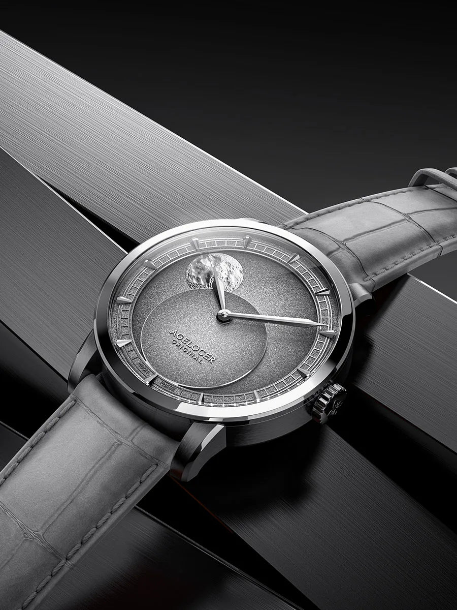AGELOCER Major Breakthrough 29.51-Days MoonPhase Original Astronomer Men's Mechanical Watch Birthday Gift for Men