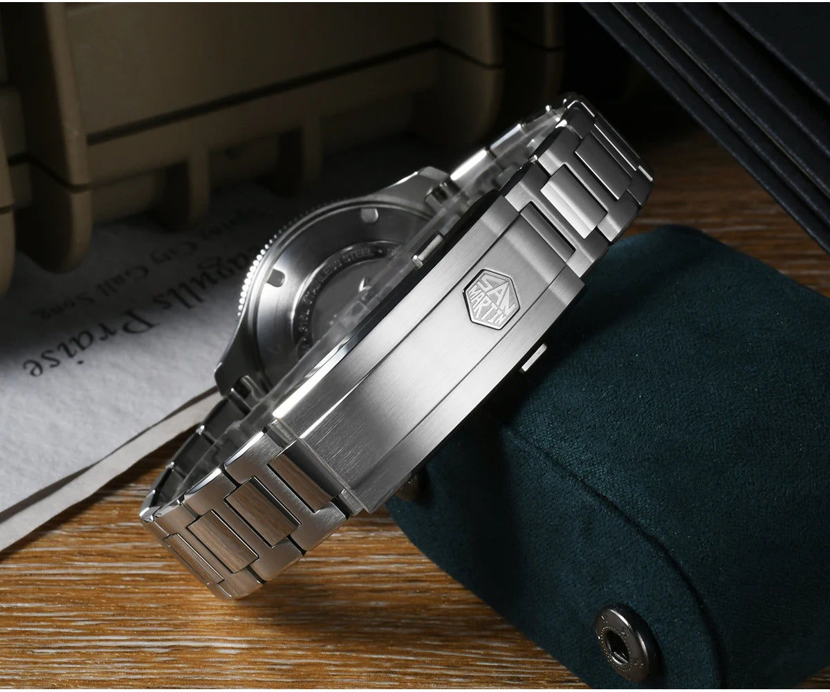 San Martin 2025 New Upgraded Version 40mm Dive Watch Men Original Design NH35 Automatic Mechanical Waterproof 200m SN0118