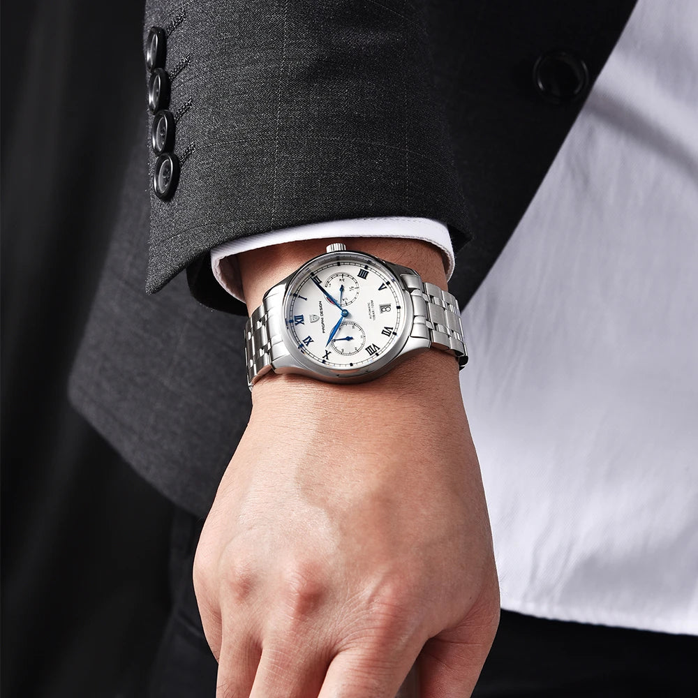 PAGANI DESIGN New Pilot Series Men Mechanical Watches Gift Luxurys Sapphire Glass Power Reserve Display Automatic Watch for Men