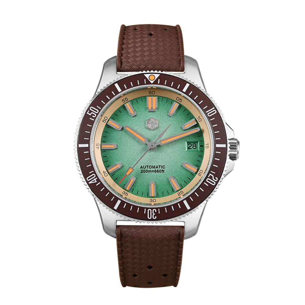 San Martin 2025 New Upgraded Version 40mm Dive Watch Men Original Design NH35 Automatic Mechanical Waterproof 200m SN0118