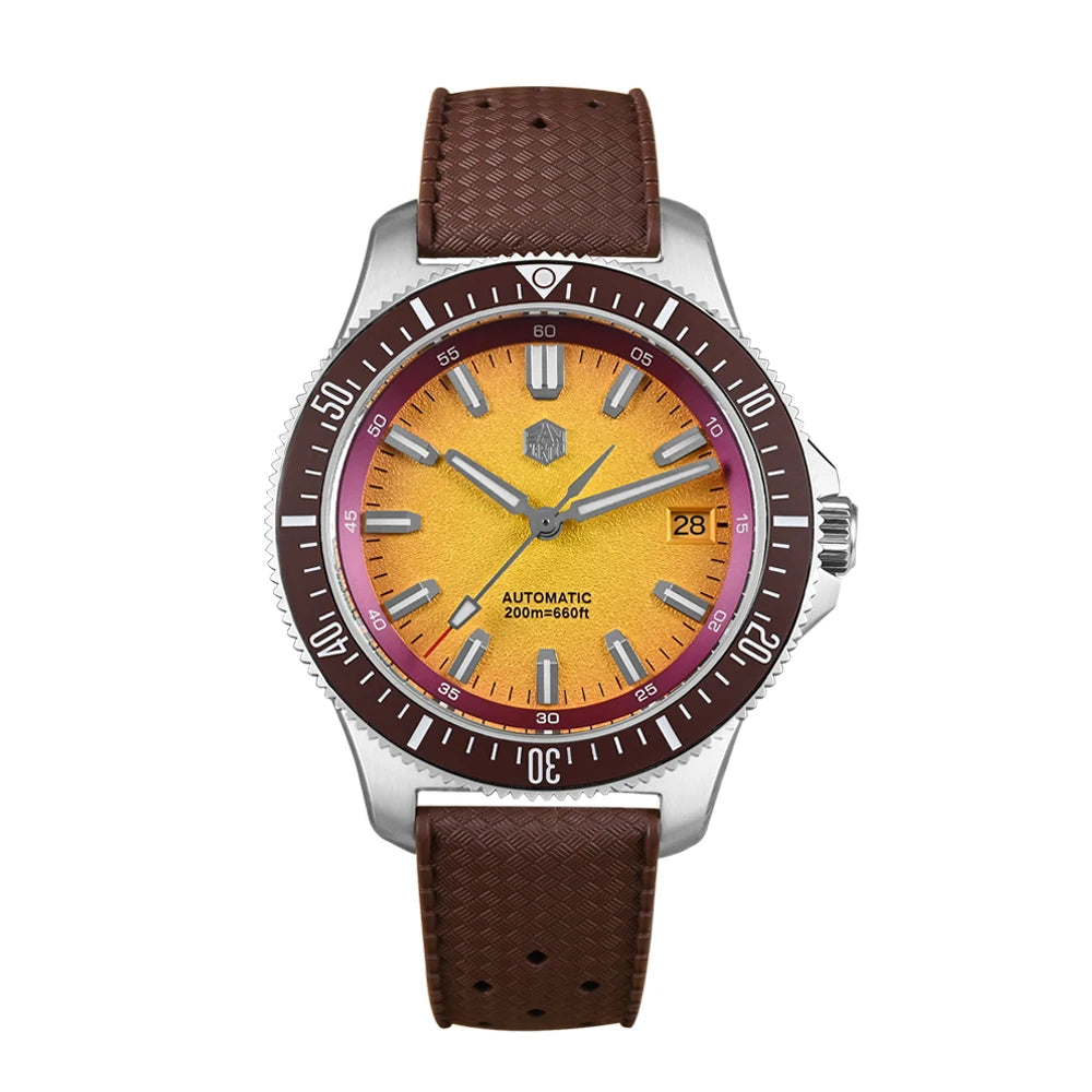San Martin 2025 New Upgraded Version 40mm Dive Watch Men Original Design NH35 Automatic Mechanical Waterproof 200m SN0118