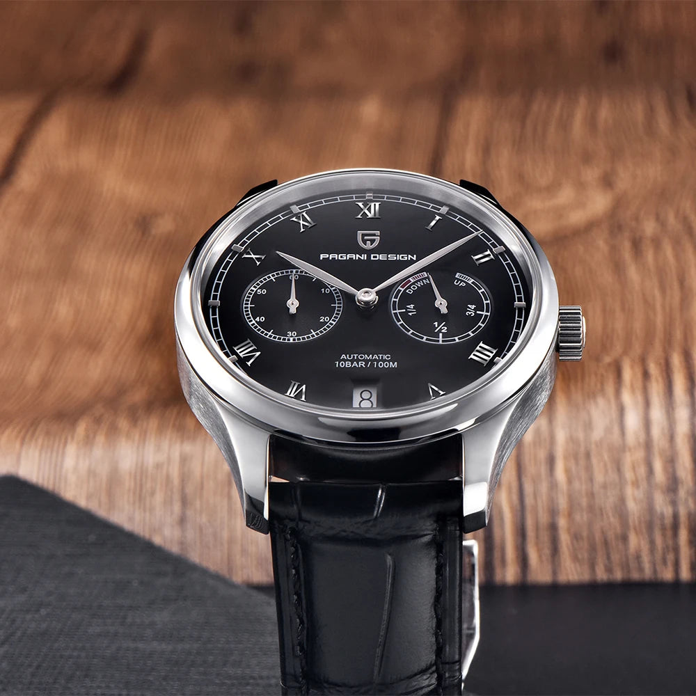 PAGANI DESIGN New Pilot Series Men Mechanical Watches Gift Luxurys Sapphire Glass Power Reserve Display Automatic Watch for Men