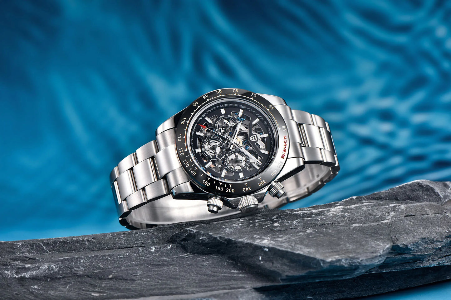 PAGANI DESIGN watch Mechanical Wristwatches for Men, Hollow Out, Chronograph Movement, Luxury, New, Original, HZ2196G ,