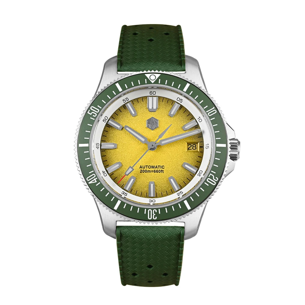 San Martin 2025 New Upgraded Version 40mm Dive Watch Men Original Design NH35 Automatic Mechanical Waterproof 200m SN0118