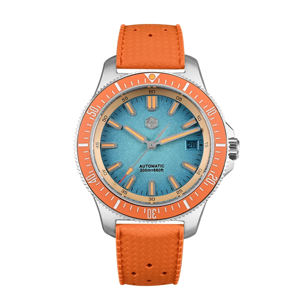 San Martin 2025 New Upgraded Version 40mm Dive Watch Men Original Design NH35 Automatic Mechanical Waterproof 200m SN0118