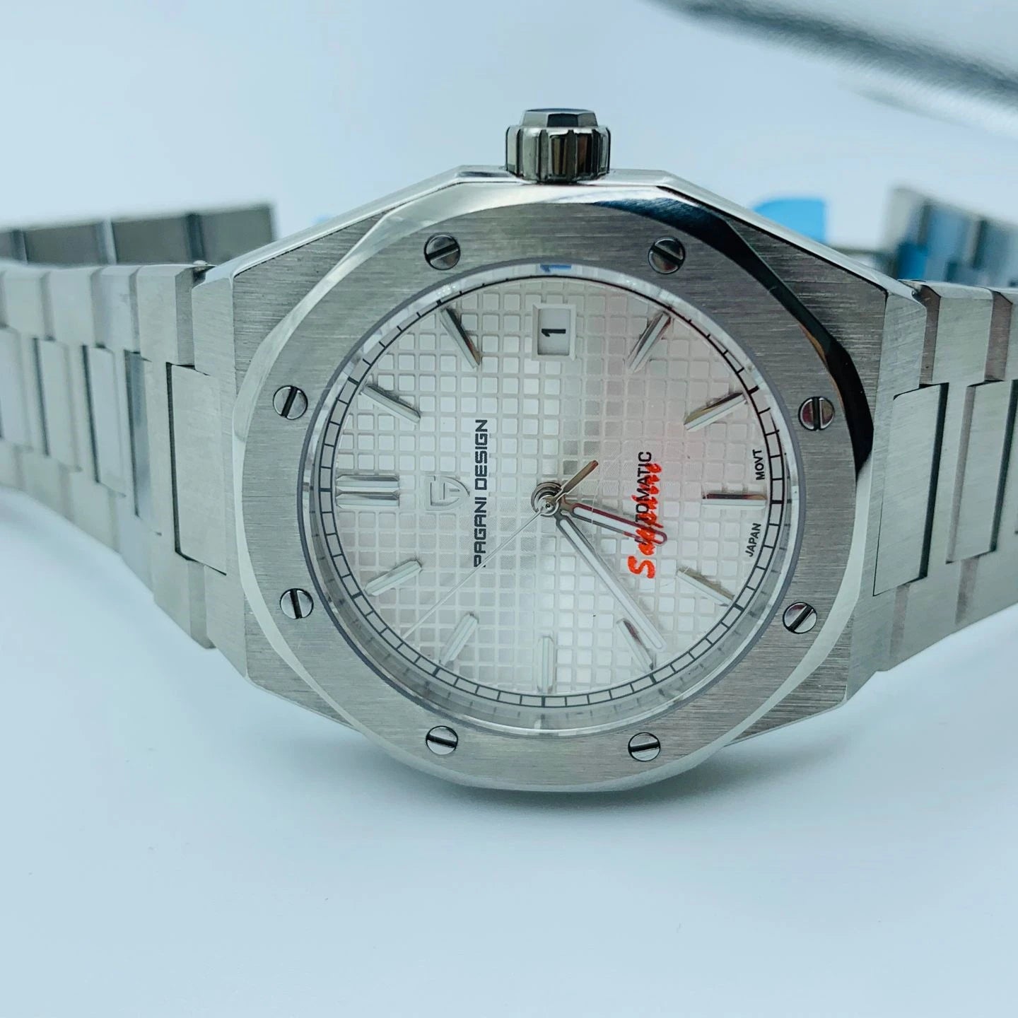 Pagani Design 8215 Fashion Men's Automatic Mechanical Watch 40MM Sapphire Stainless Steel Waterproof 10Bar Night Light C3 reloj