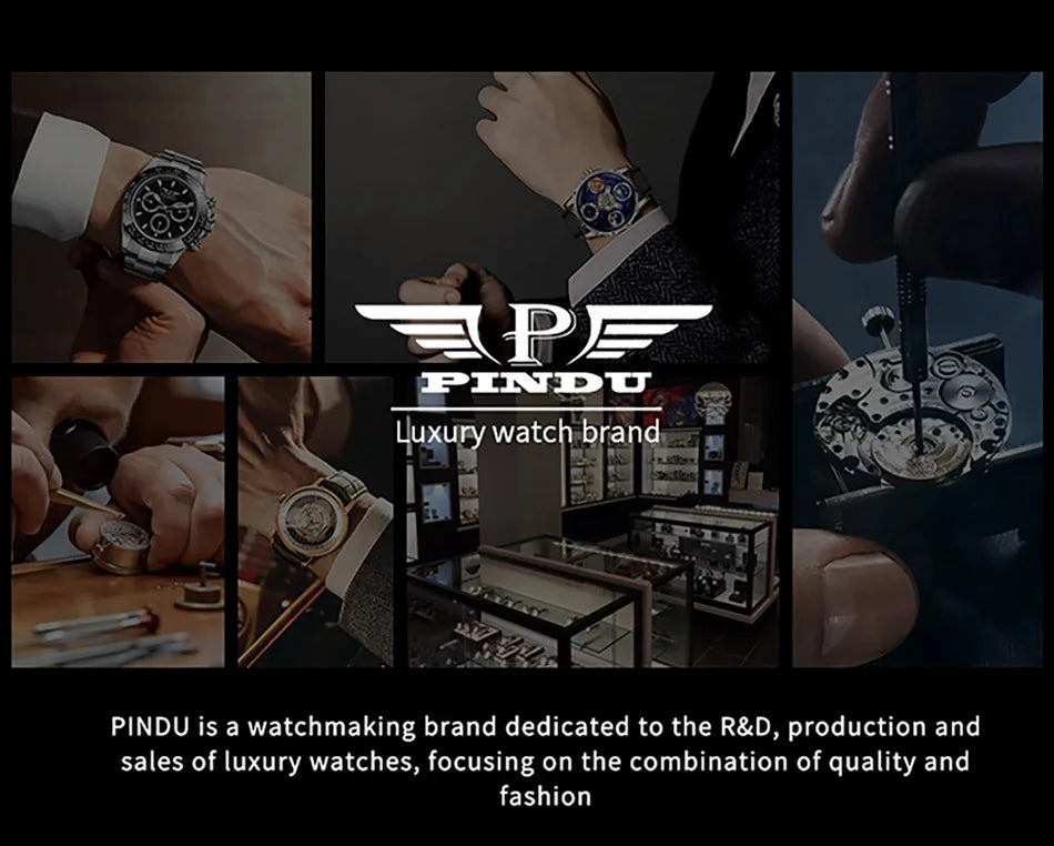 Roulette Watches PINDU Design Entertainment Game Turntable Upgrade Button Model NH35A Movement Sapphire Men's Mechanical Watch