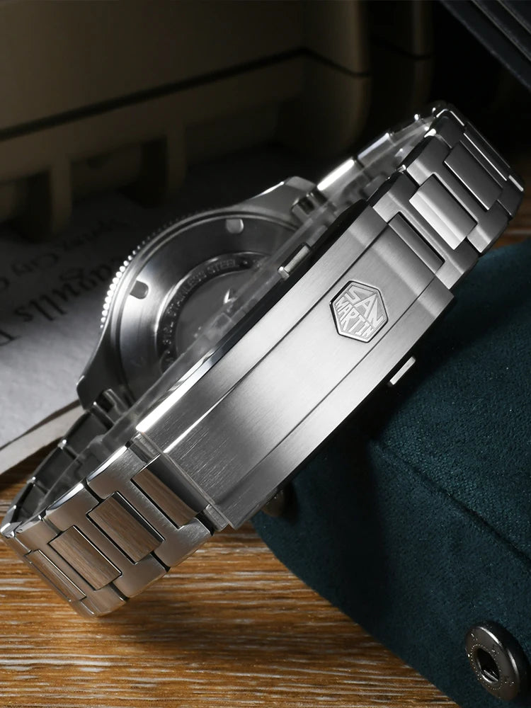 San Martin 2025 New Upgraded Version 40mm Dive Watch Men Original Design NH35 Automatic Mechanical Waterproof 200m SN0118