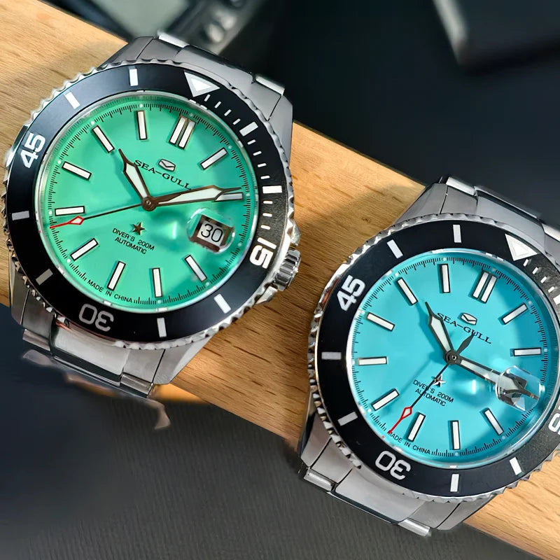 Seagull Ocean Series Men Watch Diver 20Bar Waterproof Automatic Mechanical Watch Sapphire Watch Luminous Wristwatch Luxury 1523A