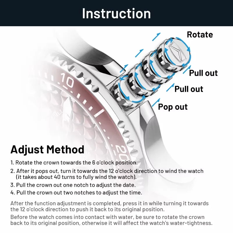 Seagull Ocean Series Men Watch Diver 20Bar Waterproof Automatic Mechanical Watch Sapphire Watch Luminous Wristwatch Luxury 1523A