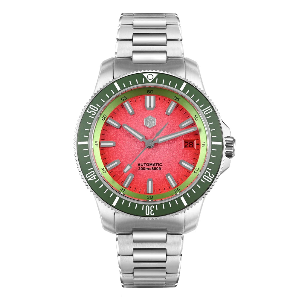 San Martin 2025 New Upgraded Version 40mm Dive Watch Men Original Design NH35 Automatic Mechanical Waterproof 200m SN0118