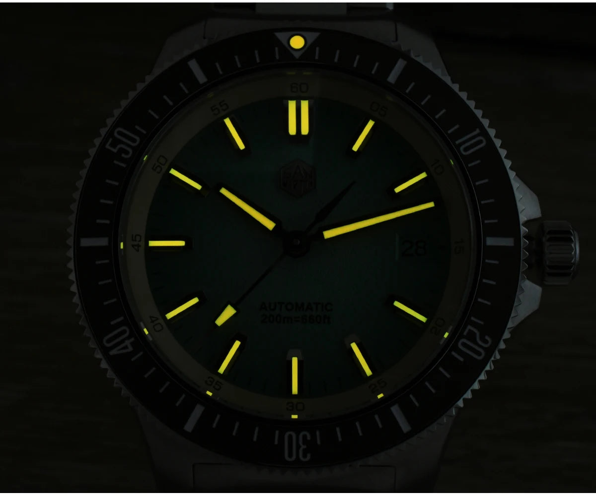 San Martin 2025 New Upgraded Version 40mm Dive Watch Men Original Design NH35 Automatic Mechanical Waterproof 200m SN0118