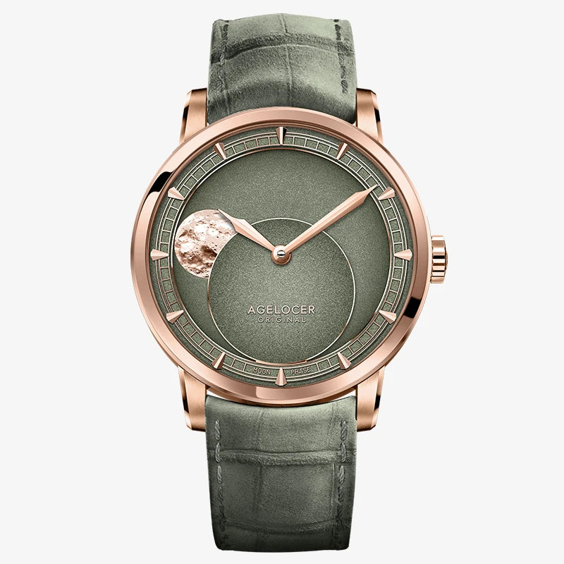 AGELOCER Major Breakthrough 29.51-Days MoonPhase Original Astronomer Men's Mechanical Watch Birthday Gift for Men