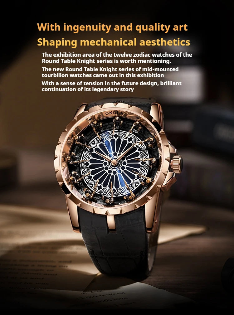 Quartz Watches for men Twelve Knights of the Round Table high quality Men's Watch man sports luxury brands waterproof men's