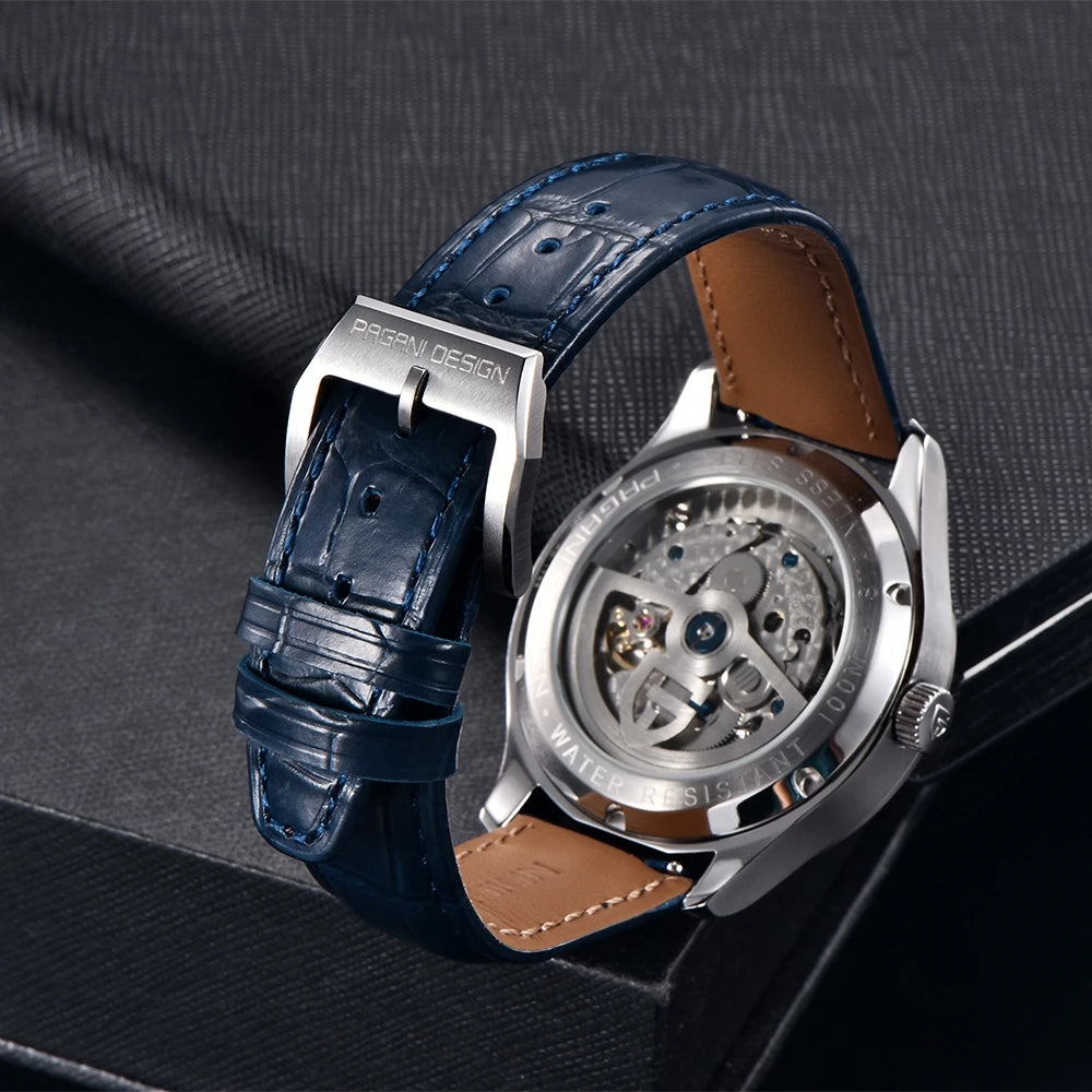 PAGANI DESIGN New Pilot Series Men Mechanical Watches Gift Luxurys Sapphire Glass Power Reserve Display Automatic Watch for Men
