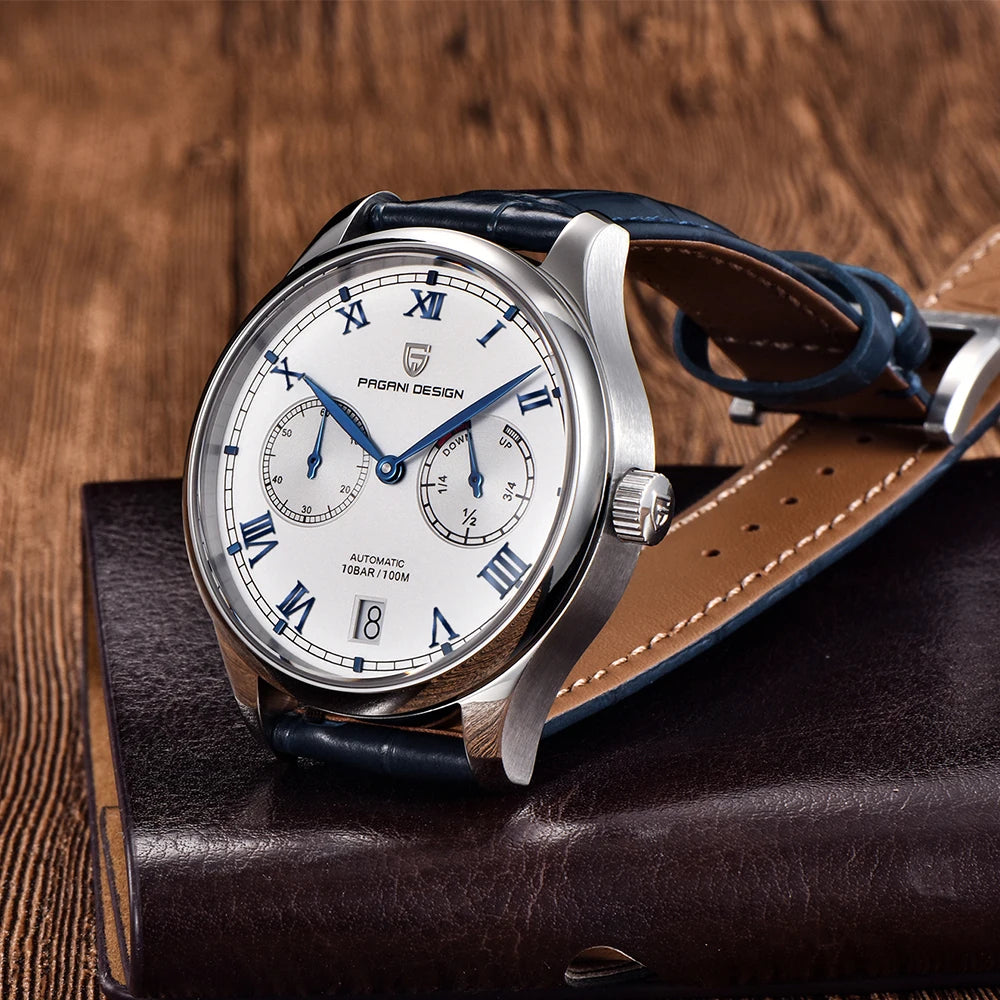 PAGANI DESIGN New Pilot Series Men Mechanical Watches Gift Luxurys Sapphire Glass Power Reserve Display Automatic Watch for Men