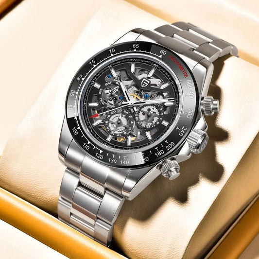 PAGANI DESIGN watch Mechanical Wristwatches for Men, Hollow Out, Chronograph Movement, Luxury, New, Original, HZ2196G ,